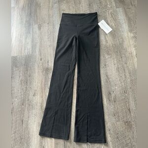 Athleta Black Split Flare Pants